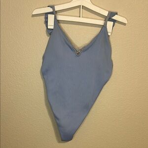 Hollister Light Blue One Piece Swimsuit